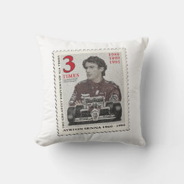 Ayrton Senna Stamp Kussen