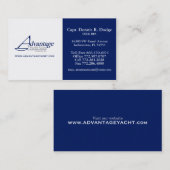 AYS Prof DD 2-kleurenmarine wit met website Visitekaartje (Voorkant / Achterkant)