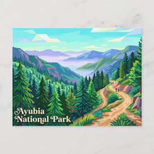 Ayubia Nationaal Park Pakistan Briefkaart