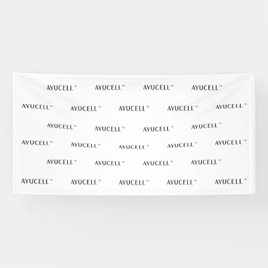 Ayucell 4x8 Step en Repeat Banner - Wit (Horizontaal)