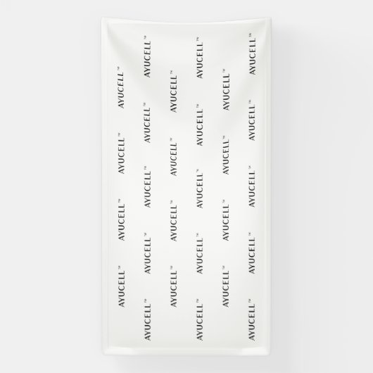 Ayucell 4x8 Step en Repeat Banner - Wit (Verticaal)