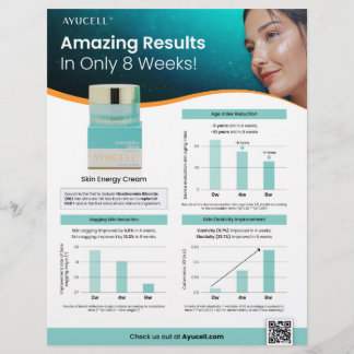 Ayucell Skin Energy Moisturizing Cream Sell Sheet Flyer