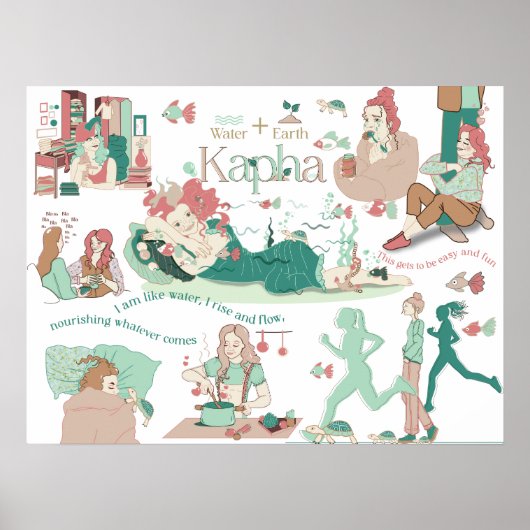 Ayurveda Kapha Dosha Poster (Voorkant)