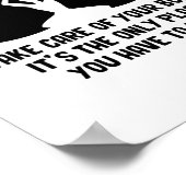 Ayurveda Massage | Meditation Ayurveda Indian Gift Poster (Hoek)