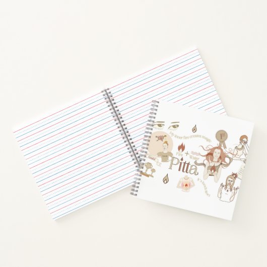 Ayurveda Pitta Dosha Spiral Notitieboek (Binnen)