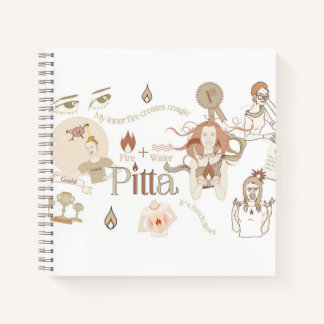 Ayurveda Pitta Dosha Spiral Notitieboek