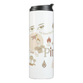Ayurveda Pitta Thermische Tumbler Thermosbeker (Gedraaid links)
