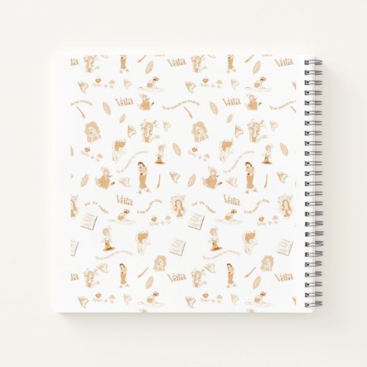 Ayurveda Vata Dosha Notitieboek met oranje rug (Achterkant)