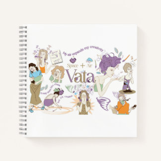 Ayurveda Vata Dosha Notitieboek met oranje rug