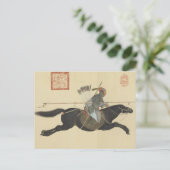 Ayusi vegen bandieten met een Lance Fine Art Briefkaart (Staand voorkant)