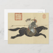 Ayusi vegen bandieten met een Lance Fine Art Briefkaart (Voorkant / Achterkant)