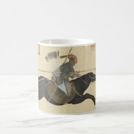 Ayusi vegen bandieten met een Lance Fine Art Koffiemok