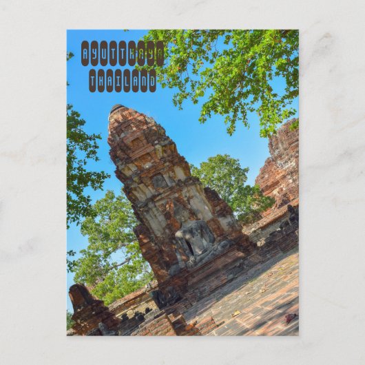 Ayutthaya Koninkrijk in Thailand Briefkaart (Voorkant)