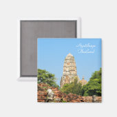 Ayutthaya, oude hoofdstad van Thailand Magneet (Voorkant / Achterkant)