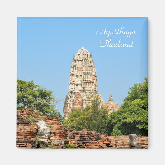 Ayutthaya, oude hoofdstad van Thailand Magneet (Voorkant)