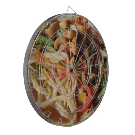 Ayutthaya Spicy Papaya Salad [Som Tam] met Cashew Dartbord (Voorkant Links)