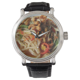 Ayutthaya Spicy Papaya Salad [Som Tam] met Cashew Horloge