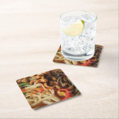 Ayutthaya Spicy Papaya Salad [Som Tam] met Cashew Kartonnen Onderzetters (Insitu)