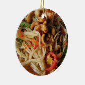 Ayutthaya Spicy Papaya Salad [Som Tam] met Cashew Keramisch Ornament (Rechts)