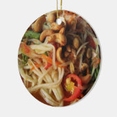 Ayutthaya Spicy Papaya Salad [Som Tam] met Cashew Keramisch Ornament (Links)