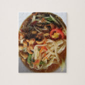 Ayutthaya Spicy Papaya Salad [Som Tam] met Cashew Legpuzzel (Verticaal)