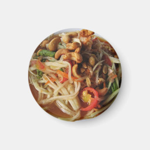 Ayutthaya Spicy Papaya Salad [Som Tam] met Cashew Magneet