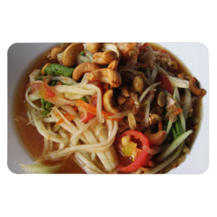 Ayutthaya Spicy Papaya Salad [Som Tam] met Cashew Magneet