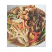 Ayutthaya Spicy Papaya Salad [Som Tam] met Cashew Notitieblok (Voorkant)