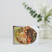 Ayutthaya Spicy Papaya Salad [Som Tam] met Cashew Visitekaartje (Staand voorkant)