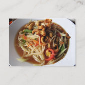 Ayutthaya Spicy Papaya Salad [Som Tam] met Cashew Visitekaartje (Achterkant)