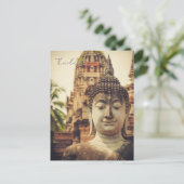 Ayutthaya Thailand Boeddhabeeld Briefkaart (Staand voorkant)