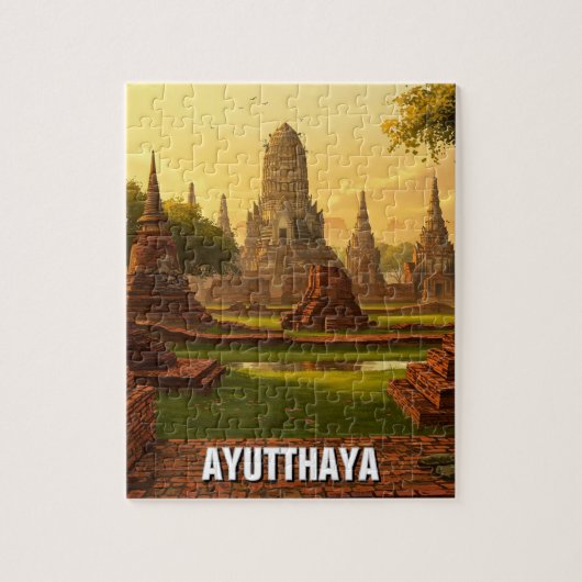 Ayutthaya Thailand Reizen Legpuzzel (Verticaal)