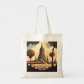 Ayutthaya Thailand Temple Sunset Tote Bag (Voorkant)