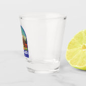 Ayutthaya Thailand Travel Art Embleem Shot Glas (Rechts)