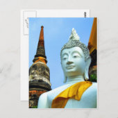 Ayutthaya. Wat Yai Chai Mongkol. Briefkaart (Voorkant / Achterkant)