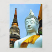 Ayutthaya. Wat Yai Chai Mongkol. Briefkaart (Voorkant)
