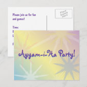 Ayyam-i-Ha Party Invitation Post Cards Uitnodiging Briefkaart (Voorkant / Achterkant)