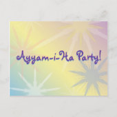 Ayyam-i-Ha Party Invitation Post Cards Uitnodiging Briefkaart (Voorkant)