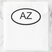 AZ Arizona Euro Style Ovale Sticker (Tas)