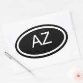 AZ Arizona Euro Style Ovale Sticker (Envelop)