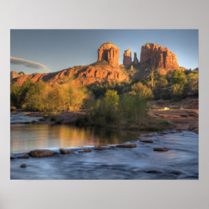 AZ, Arizona, Sedona, Crescent Moon Recreation 3 Poster