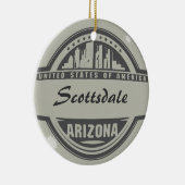 AZ Arizona-zegel U VERANDERT IN UW STAD Keramisch Ornament (Rechts)