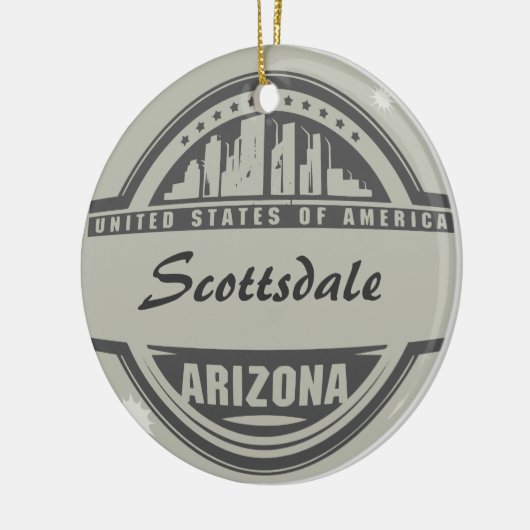 AZ Arizona-zegel U VERANDERT IN UW STAD Keramisch Ornament (Links)