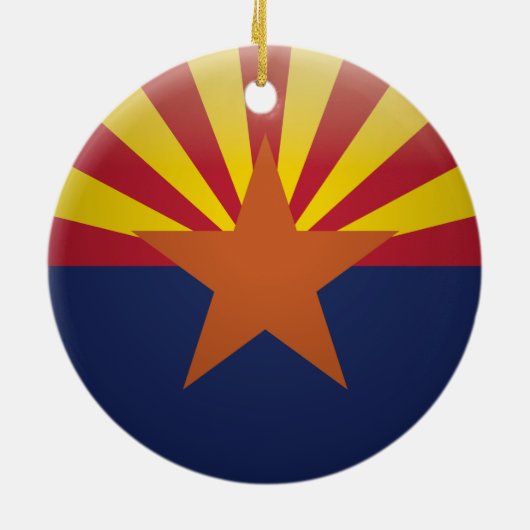 AZ Arizona-zegel U VERANDERT IN UW STAD Keramisch Ornament (Achterkant)