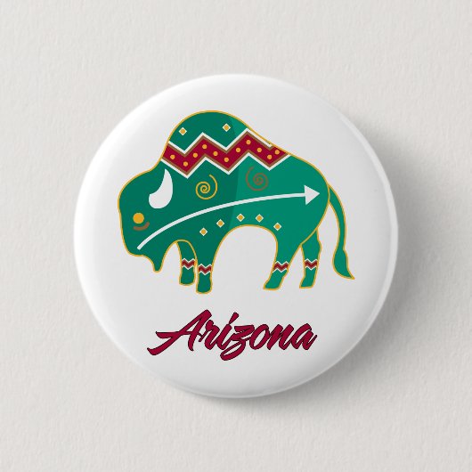 AZ Buffalo Clan 2 Ronde Button 5,7 Cm (Voorkant)