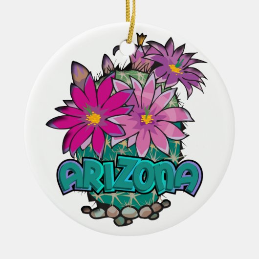AZ Cactus Blooms Ornament (Voorkant)