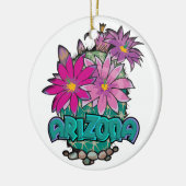 AZ Cactus Blooms Ornament (Links)