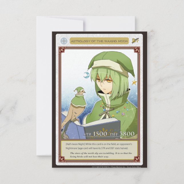 AZ card - Astrology of the Waxing Moon (Voorkant)