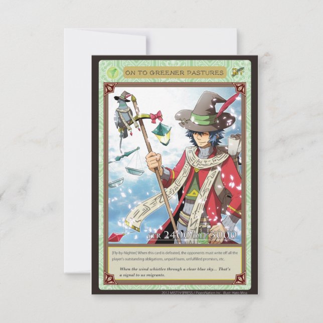 AZ card - On to Greener Pastures (Voorkant)