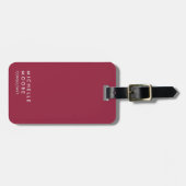 AZ Cardinals Red Creative Simple Plain Trendy Bagagelabel (Voorkant horizontaal)